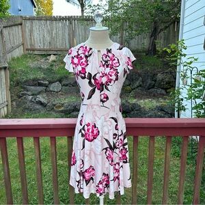 Ivanka Trump Pink Floral Dress XS
